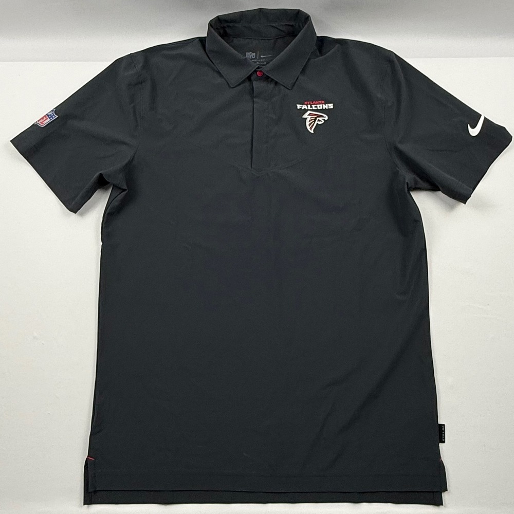 Nike Mens Atlanta Falcons NFL Sideline Dri-FIT Polo Shirt Black DN9757-010 M